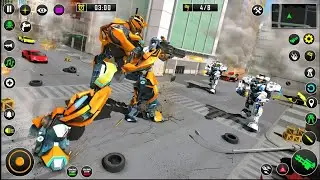 Shark Robot Car Game - Tornado RobotBike Games 3D - Android Gameplay