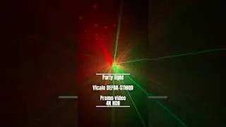 Party Light Vicalo DEFBA-STMQD, led, laser, strobo, effects, sound mode, 4K HDR promo video