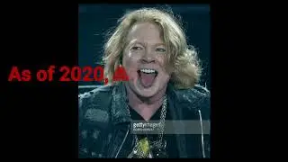 Axl Rose of Guns N' Roses Networth of Millions