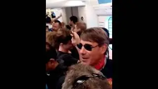 France Italy RWC 2015 The Underground train packed of fans.