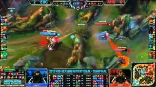 EDG Koro1 Irelia VS AHQ Ziv Gnar Game 3 Highlights {REKT : 2015 MSI Semifinals: Patch 5.9