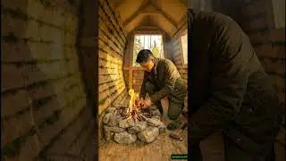 20 Days Alone in the Jungle &ndash; Building a Hidden Underground Stone House#junglebuild#shortvideoPART 2