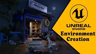 UE5 Game Art Environment : Puncture Station night scene