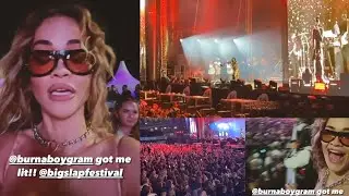 Burnaboy and Rita Ora performance at Bigslap festival in America