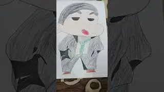 Sigma Shinchan 🗿by AS Arts. #shorts #art