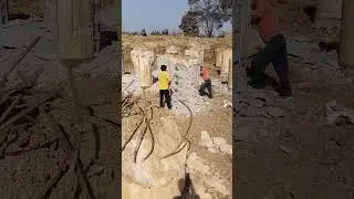 Pile head chipping work @Bscconstruction  &lrm;⁨#shorts #viral #concreting #construction #trending