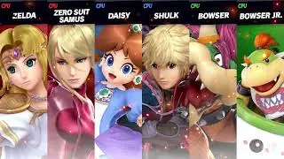 Super Smash Bros. Ultimate - Battle #3155 3 Team Battle at Green Hill Zone