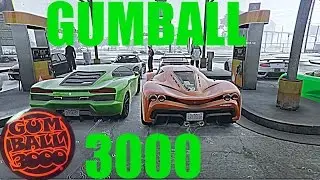 GTA 5 Online GUMBALL 3000 | Car Accidents | Police Chase | Highway Racing (GTA V)