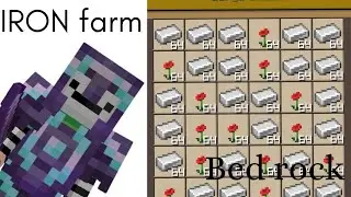crafting  and building iron farm half Leave a comment for those who want the full video iron farm 👍