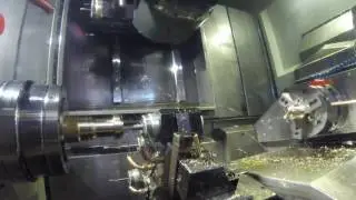 Machining on Nakamura NTJ-100 Lathe