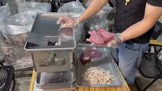 0914..852..355 Nay Bên Em Lên Máy QX 260 TEST Thái Tai Heo Và Thịt Lợn Cho Các Bác ạ