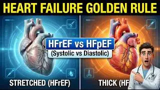 Master Heart Failure in 10 Mins| Systolic vs. Diastolic| HFrEF vs HFpEF| High Yield USMLE #education