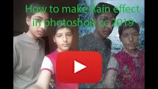 How to make rain effect in Photoshop cc 2019