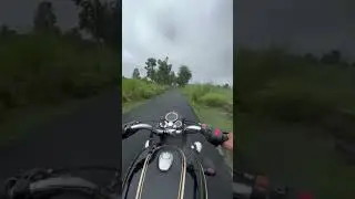 Riding My Bullet Through Rain, Green & Peace || Open Road Vibes 🌧️🏍️ #riding #bike #bullet #rain