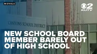 Utah's youngest school district board member on record ran months after his graduation