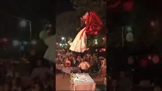 Bride & groom fall after swing😳😳 #bridegroomentry #incident  #shorts