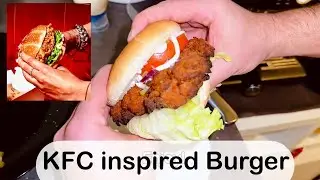 New KFC double deal - inspired burger 🍔 recipe 