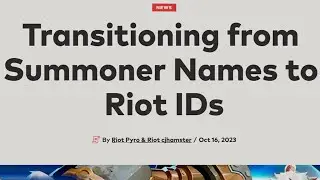 RIOTS TURNING THE SUMMONER (names) TRANS