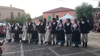 Busachi sagra de  su succu 18-08-2024  Mariolino Deidda gruppo folk bellamia su ball'e usache