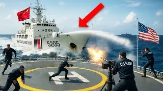 2 China Coast Guard Ships CLASH with 2 US Warships in South China Sea &ndash; Then THIS Happened