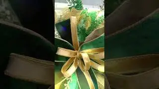 The perfect piece for an elegant holiday look #winterdecor #greengold #holidaydecor #christmas
