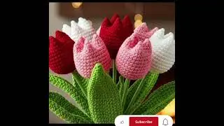Handmade Valentine Crochet Flower 🌹 Easy DIY Gift Idea