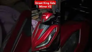 Street King Side Mirror V2 (Napoleon) | Honda Click V3 Matte Fiery Red
