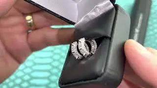 Awesome Spiked Hoop Earrings Flooded out With VVS1 Moissanite