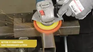 Le disque Mega-Line Flexclean: enlevez la rouille ou la peinture rapidement &agrave; meuleuse d'angle !