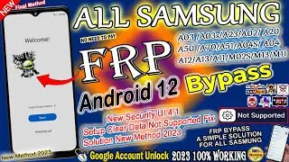 Clear Data Not Supported Fix 2023 New Method | ALL Samsung FRP Bypass Android 12 Update 🔥Without Pc💥