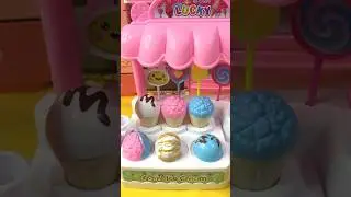 Satisfying with unboxing ice cream scoop toys #miniaturecooking #toyreviews #oddlysatisfying