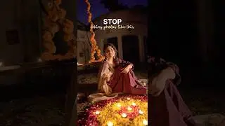 Diwali Photoshoot Idea | Pose Ideas with Rangoli | Niharika Jain