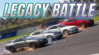 Nissan Skyline GT-R V&bull;spec II N&uuml;r '02 vs 400R, R33, R32 &ndash; GT-R Legacy Battle at High Speed Ring