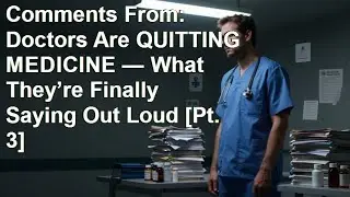Comments From: Doctors Are QUITTING MEDICINE &mdash; What They&rsquo;re Finally Saying Out Loud [Pt. 3]