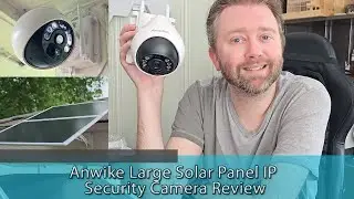 LARGEST SOLAR PANEL CAMERA? - Anwike Large Solar Panel IP Security Camera Review