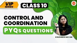 Control and Coordination Previous Year Questions (PYQs) | NCERT Class 10 Science (Biology) #CBSE2024