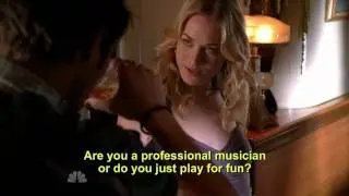 Yvonne Strahovski speaking Polish / m&oacute;wi po polsku. Chuck 3x14.