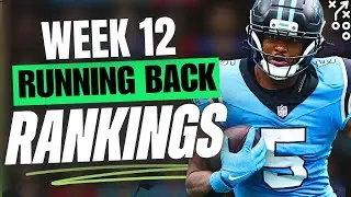 🔥 UPDATED Top 30 RB RANKINGS for Week 12 Fantasy Football 🚀 | Fantasy Football Rankings
