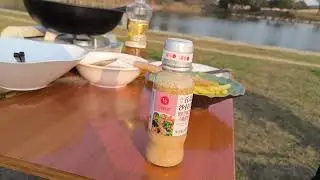 Vlog: Making pan-fried dumpling salad with good friends at the campsite. Enjoying the afternoon.