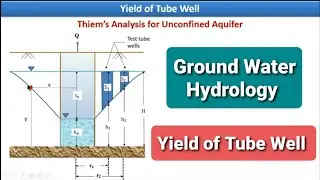 YIELD OF TUBE WELL (Thiem's & Dupuit's Analysis) || GROUNDWATER HYDROLOGY || WRE (LEC 34)