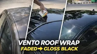 Vento Roof Wrap | Faded Roof to Gloss Black | Before & After