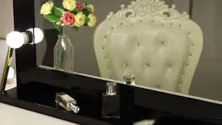 review Chende Black Hollywood Lighted Makeup Vanity Mirror Light