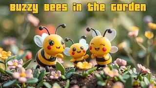 🐝🎶 Buzzy Bees in the Garden - Fun Nature Song for Kids 🌈💛