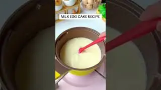 MILK 🥛 EGG 🥚 CAKE RECIPE #milk #egg #cake #recipe #shortsvideo #food