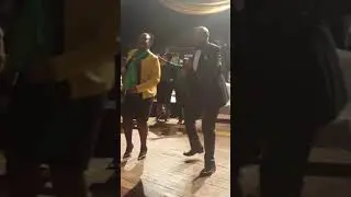 Supra Mahumapelo dances at NDZ's visit to Matlosana