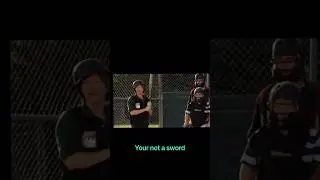 Don&rsquo;t chop at it, it&rsquo;s not a sword. - Benchwarmers Clip