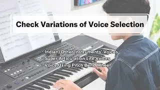 Yamaha PSR-I510 & I610 Lesson Video 3: Right Hand