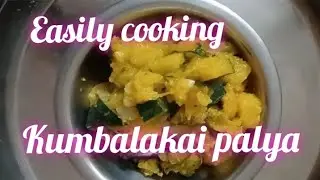 kumbalakai palya cooking easily at home