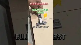 Blum 95&deg; Corner Hinge on Round Door 😱 | Smooth Open & Close! #shorts #woodworking #diy #CornerHinge