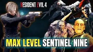 Resident Evil 4 Remake &ndash; Max Level Sentinel Nine vs All Bosses | With Timestamps - Professional
